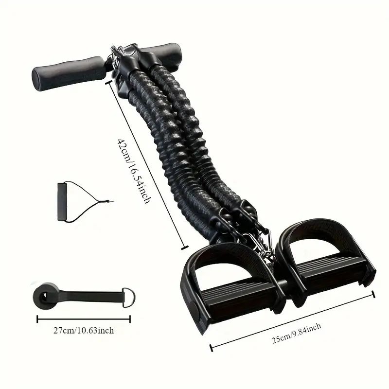 Home Gym Unit - Pedal Tension Rope Puller Exercise At