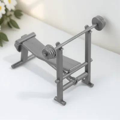 Home Gym Equipment Diy - Miniature Home Gym Set for Dollhouse