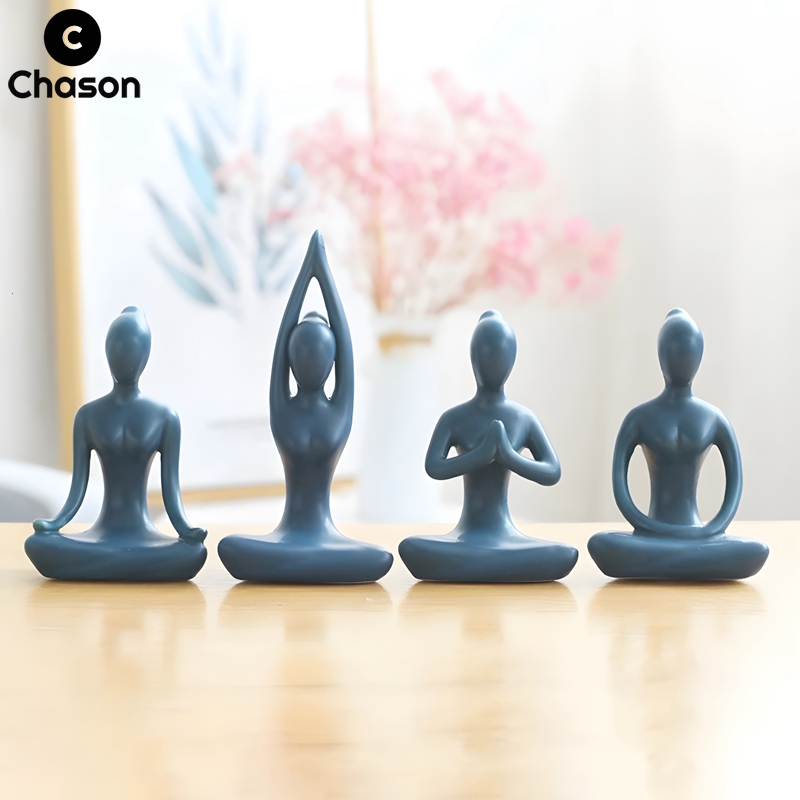 Blue Zen Abstract Yoga Poses G - Home Gym Zen recension och pris