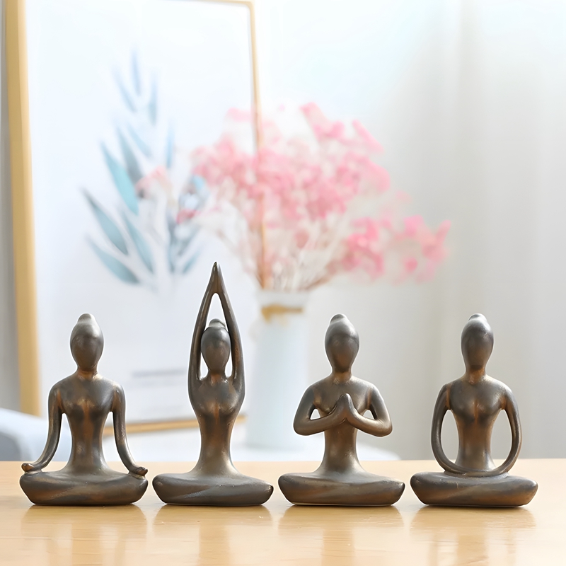 Blue Zen Abstract Yoga Poses G - Home Gym Zen recension och pris