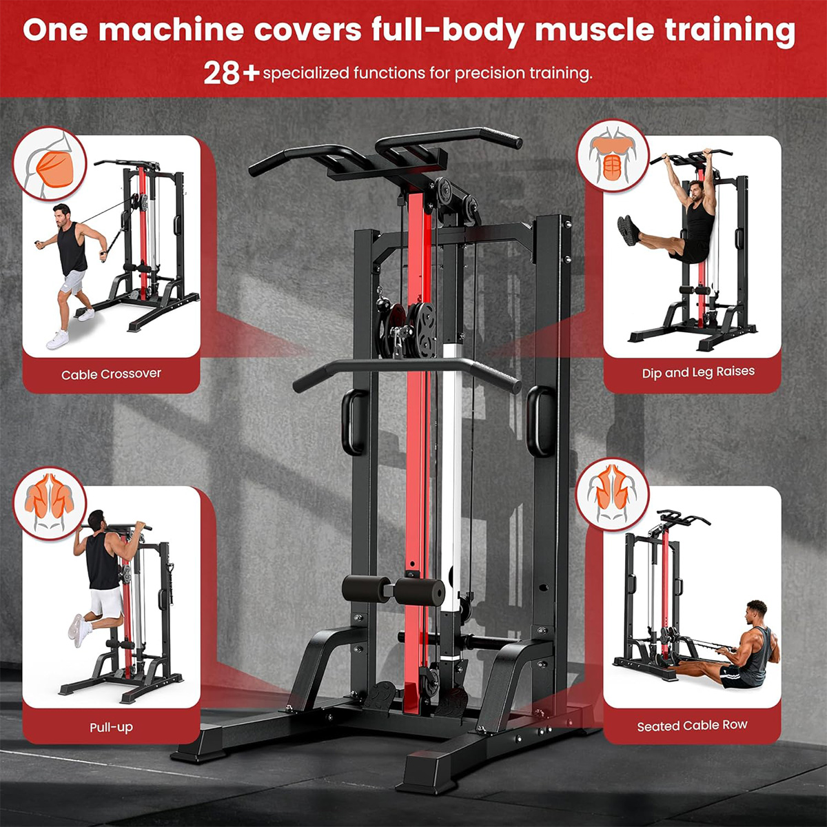 Pooboo Home Gym Machine - High - Home Gym All In One recension och pris