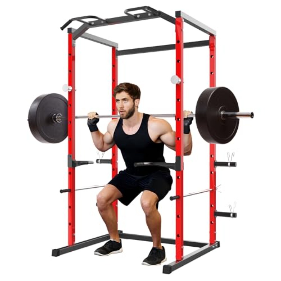 Heavy-Duty Power Cage with Pul - Home Gym Pull Up recension och pris