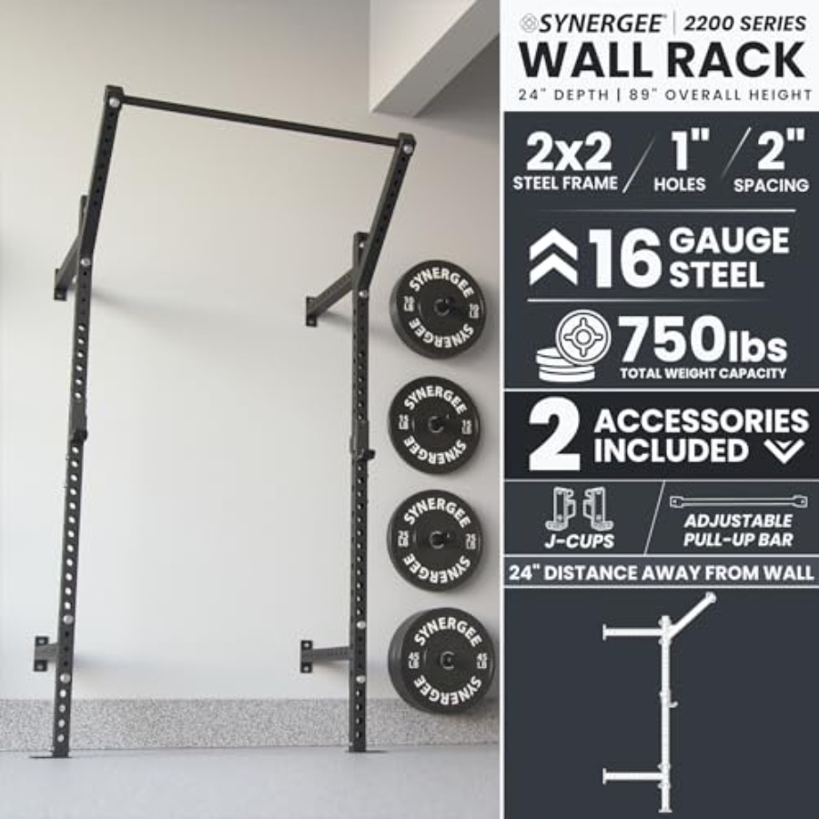 Wall Mounted Squat Rack for ho - Home Gym Pull Up recension och pris