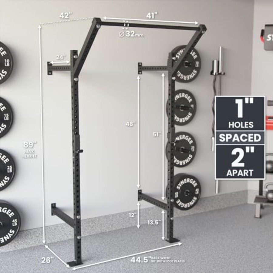 Wall Mounted Squat Rack for ho - Home Gym Pull Up recension och pris