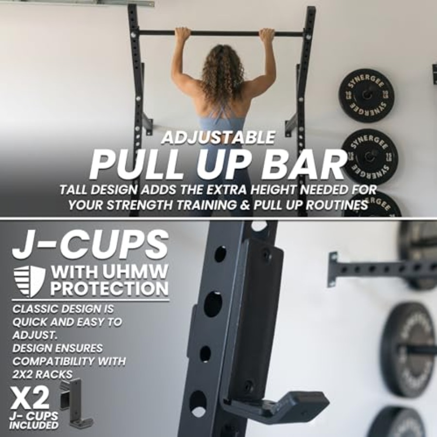 Wall Mounted Squat Rack for ho - Home Gym Pull Up recension och pris