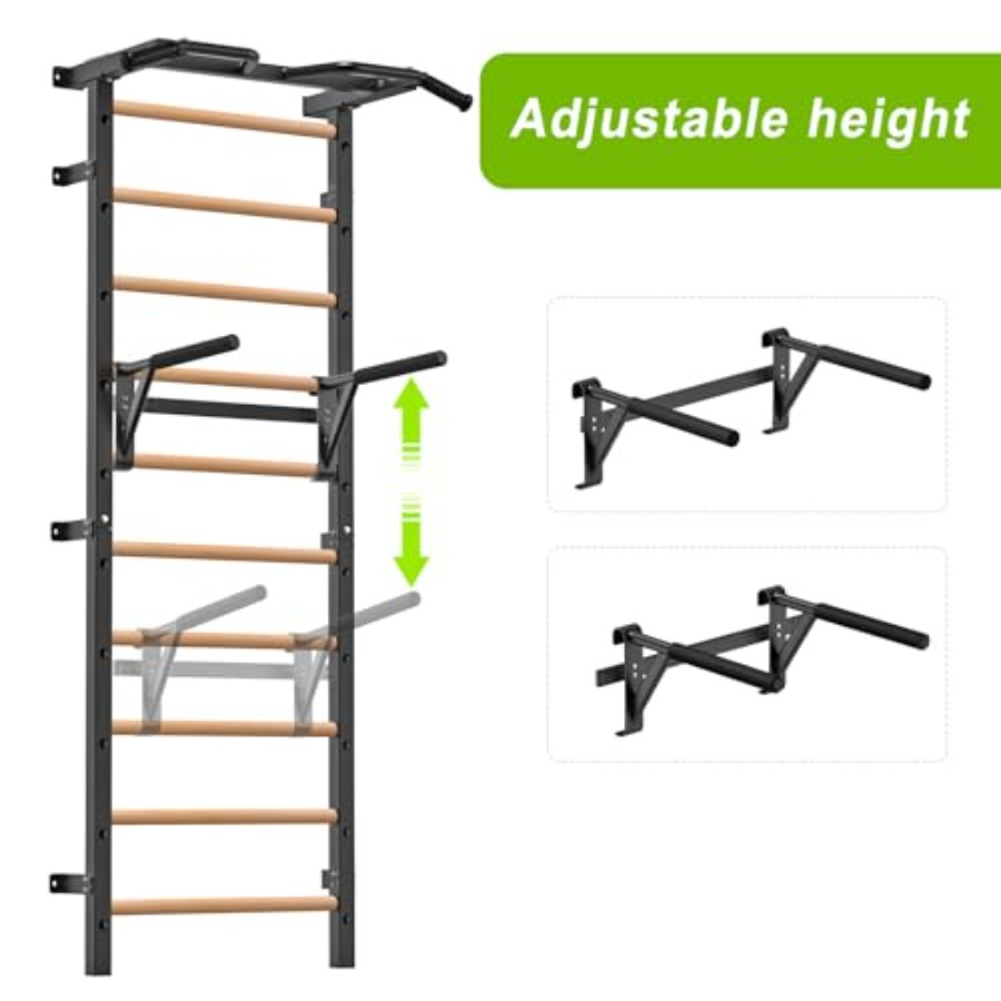 Wall Mounted Gymnastic Stall B - Home Gym Pull Up recension och pris