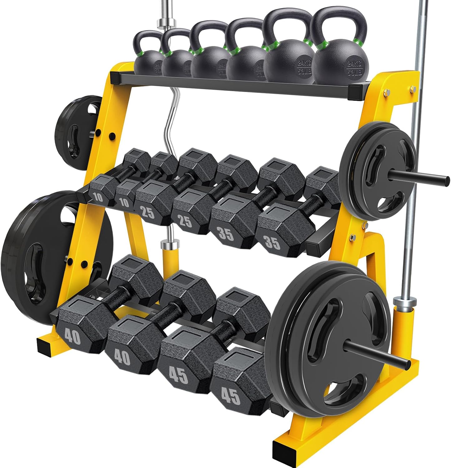 Heavy Duty Three Tier Dumbbell - Home Gym Unit recension och pris