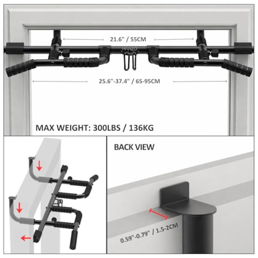 Doorway Pull Up Bar Set with S - Home Gym Pull Up recension och pris