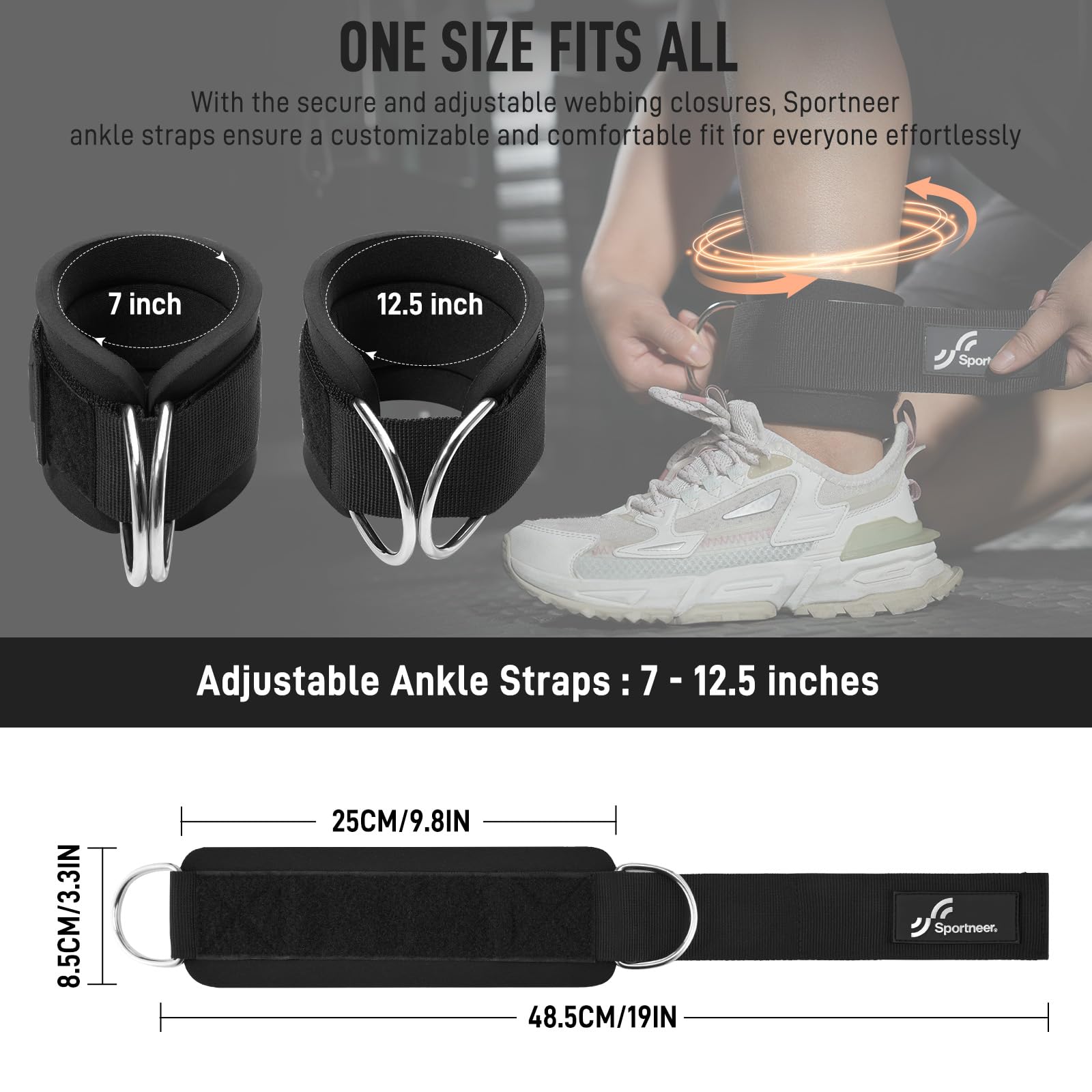 Sportneer Adjustable Ankle Str - Home Gym All In One recension och pris