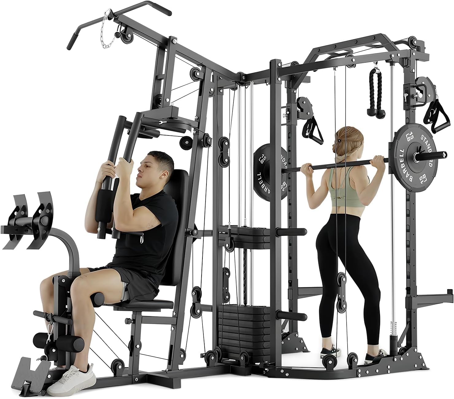 Dual-Station SmithΔ Machine Po - Home Gym All In One recension och pris