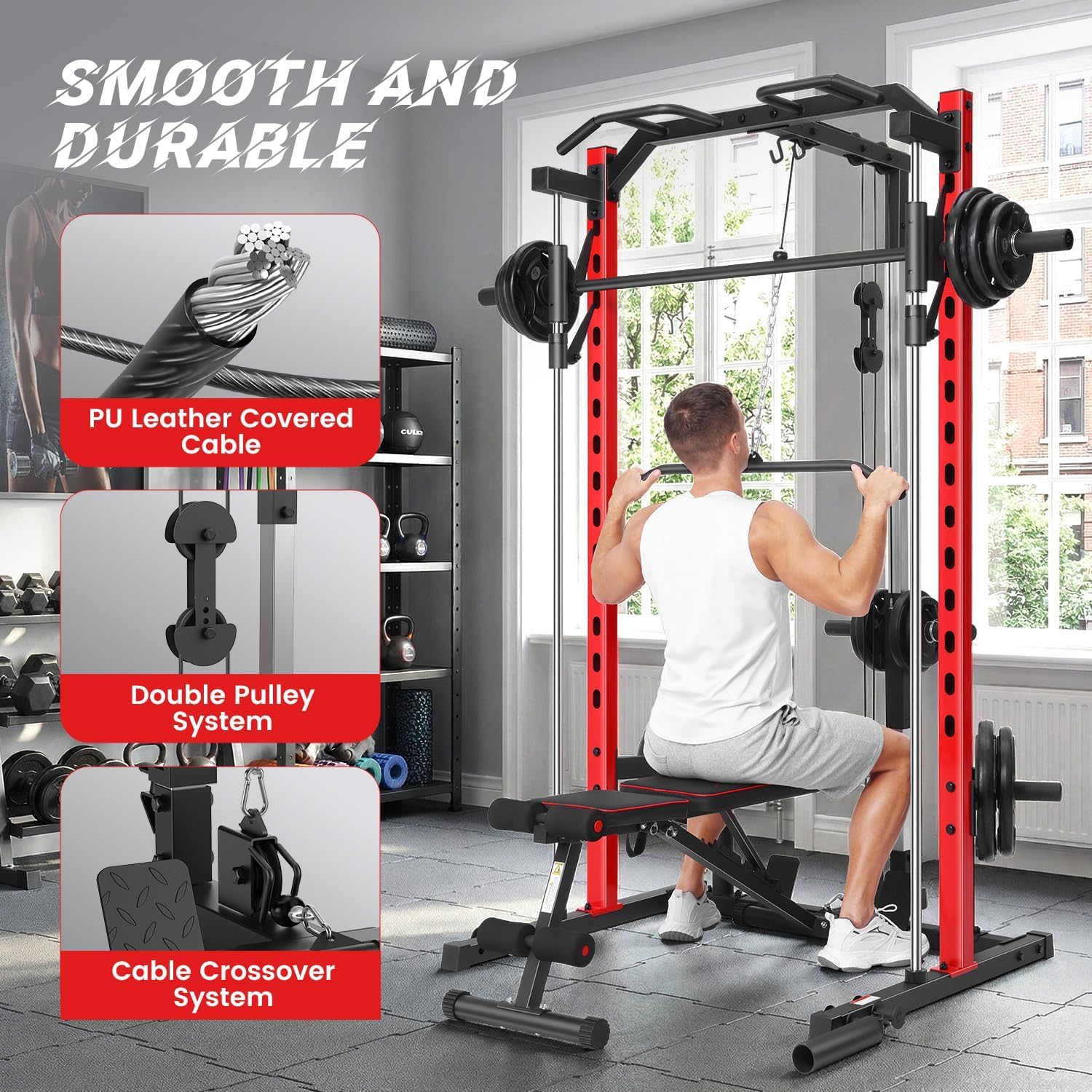 All-in-One Smith Machine Power - Home Gym All In One recension och pris