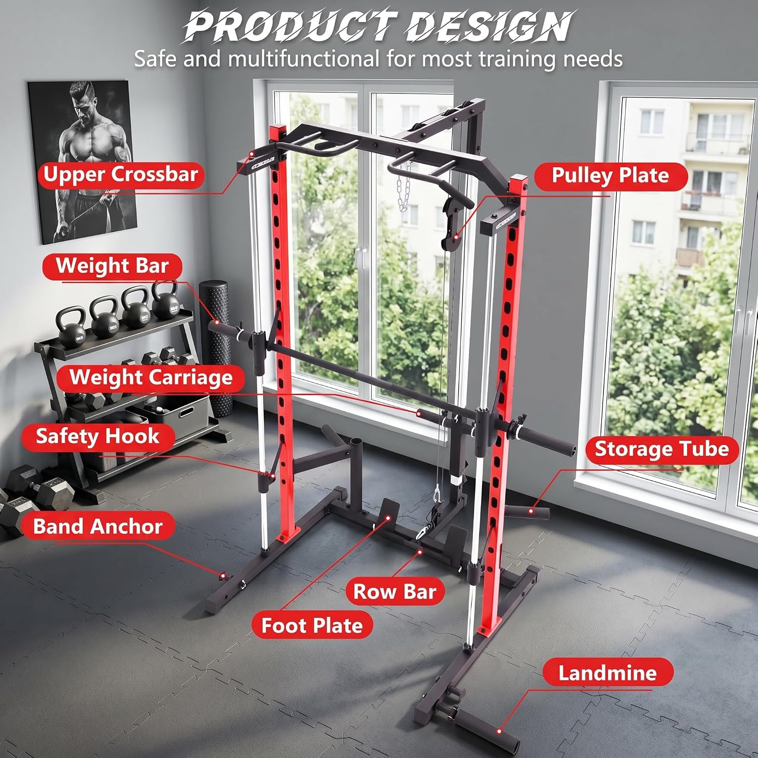 All-in-One Smith Machine Power - Home Gym All In One recension och pris