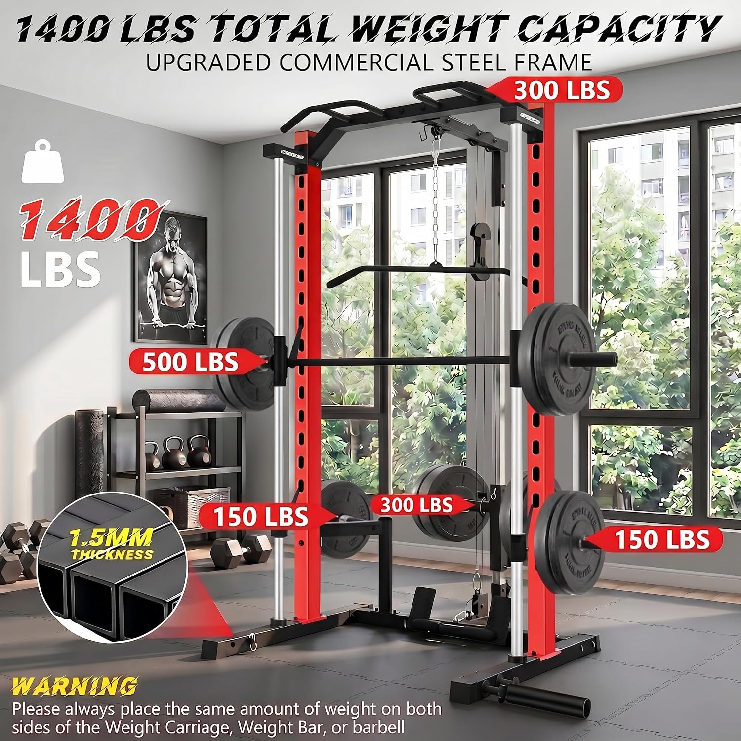All-in-One Smith Machine Power - Home Gym All In One recension och pris