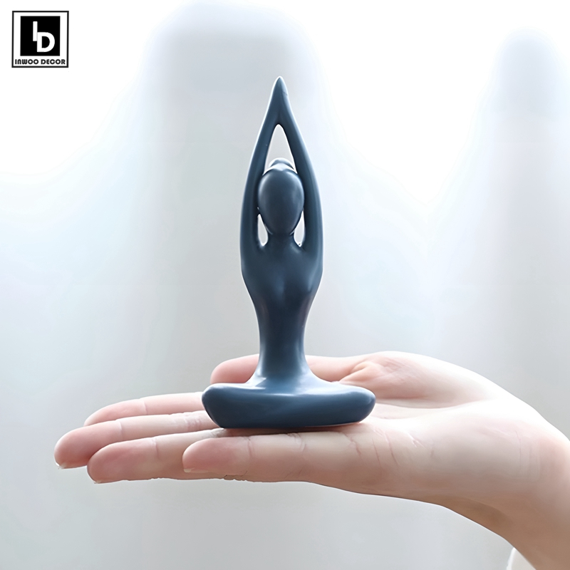 Abstract Yoga Poses Zen Cerami - Home Gym Zen recension och pris