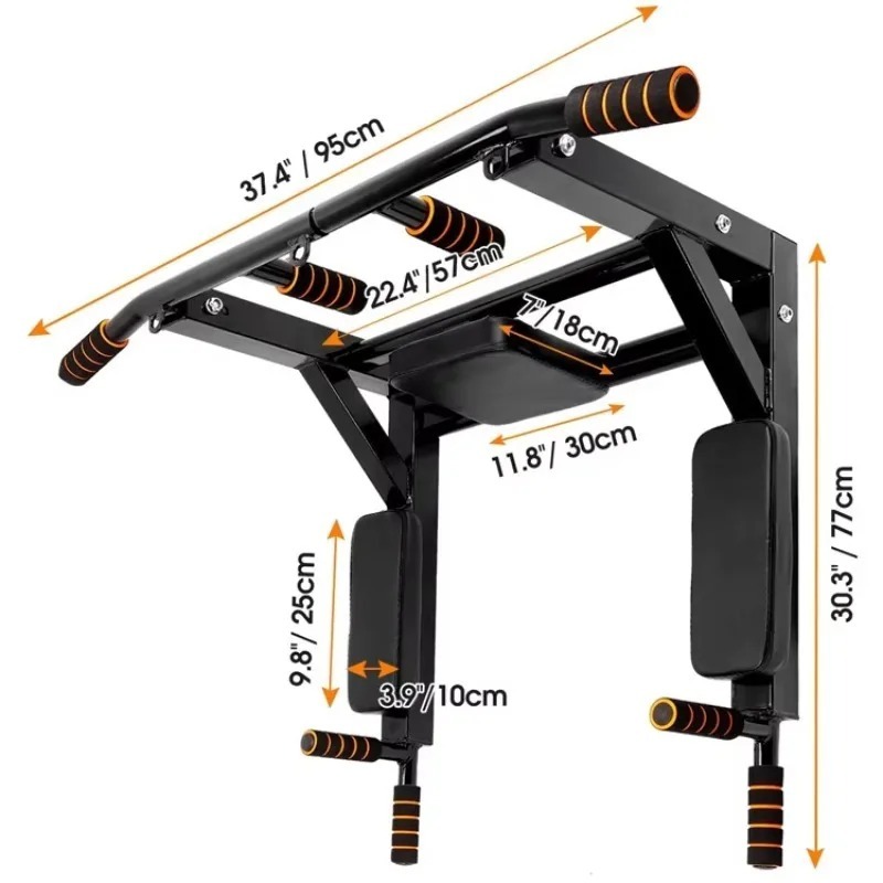 Wall-Mounted Pull-Up Bar for I - Home Gym Multifunctional recension och pris