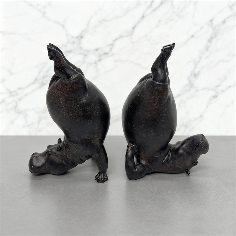 Yoga Hippo Resin Figurine Zen  - Home Gym Zen recension och pris