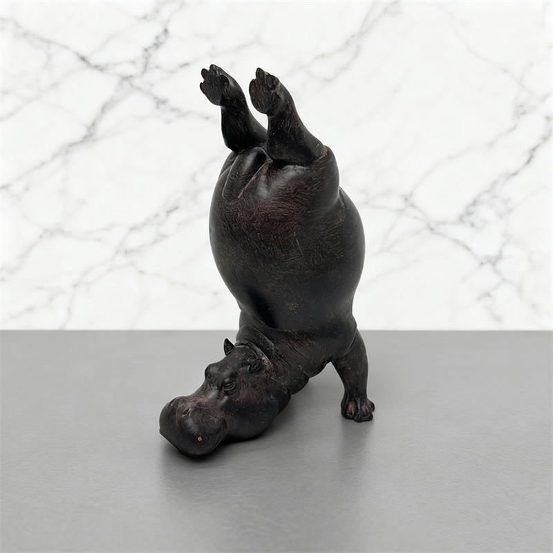 Yoga Hippo Resin Figurine Zen  - Home Gym Zen recension och pris